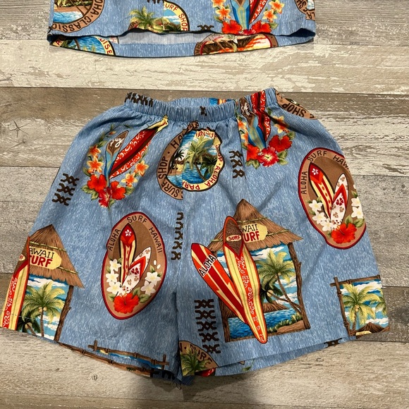 Made in Hawaii Fashion E & K Boys SurfBoard Shorts Set Size 2. - Picture 5 of 7